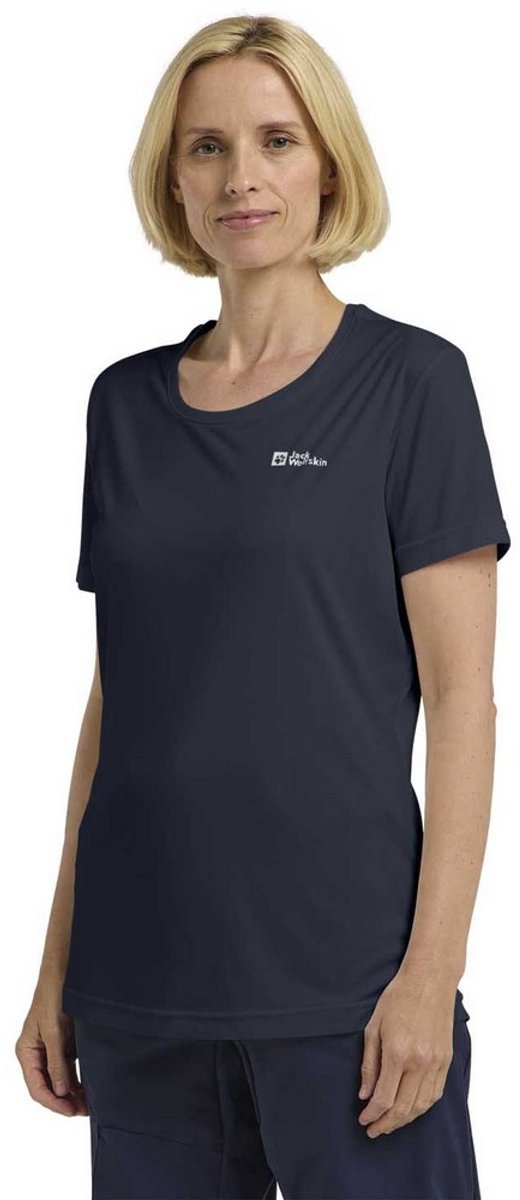 Chemise outdoor femme Jack wolfskin tech t w - ciel de minuit