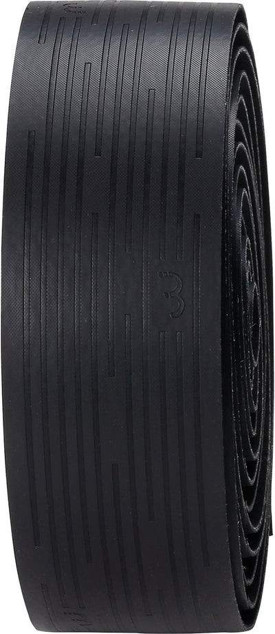 Ruban de guidon en gel nanoribbon Bbb cycling - avec support en gel - antidérapant - avec capuchons de barre - noir - bht-19