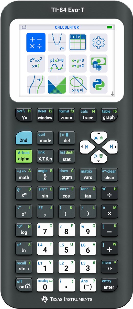 Texas instruments - ti-84 evo-t - calculatrice graphique - mode examen