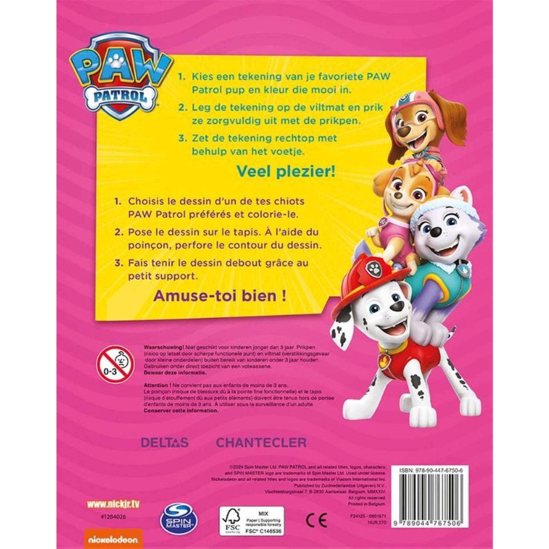 Livre d'amis Deltas Nickelodeon Paw Patrol rose