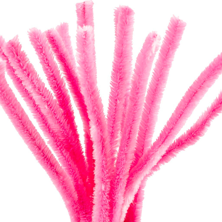 Creativ company chenille, l: 30 cm, épaisseur 15 mm, rose, 15 pièces 1 boîte