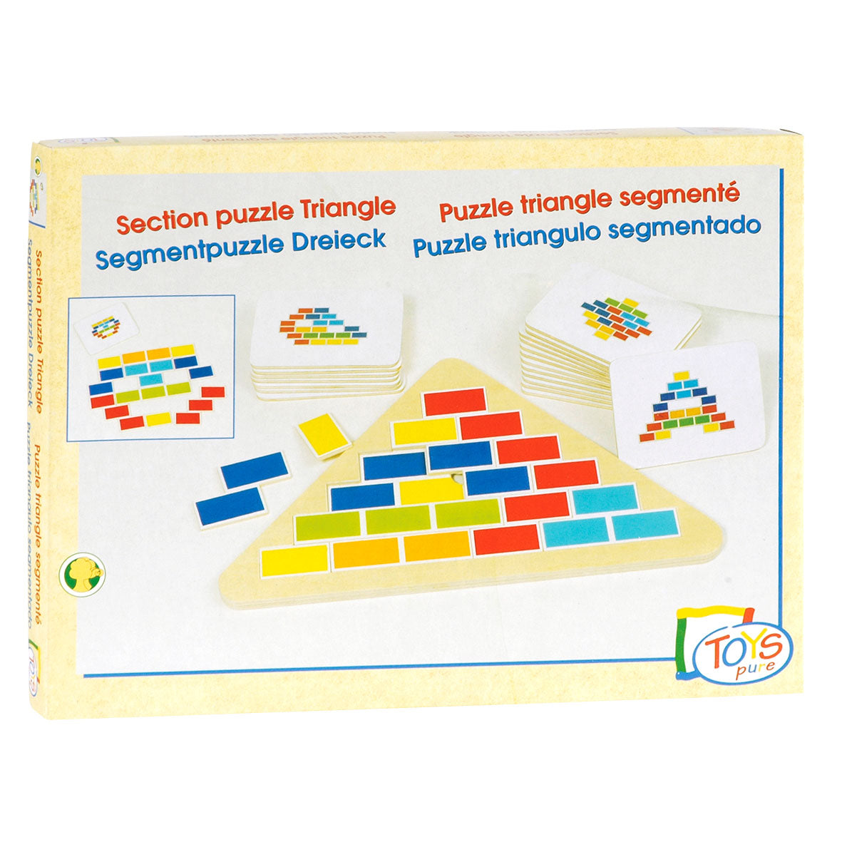 Couleurs de puzzle du cerveau en bois goki