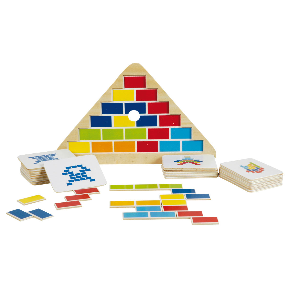 Couleurs de puzzle du cerveau en bois goki