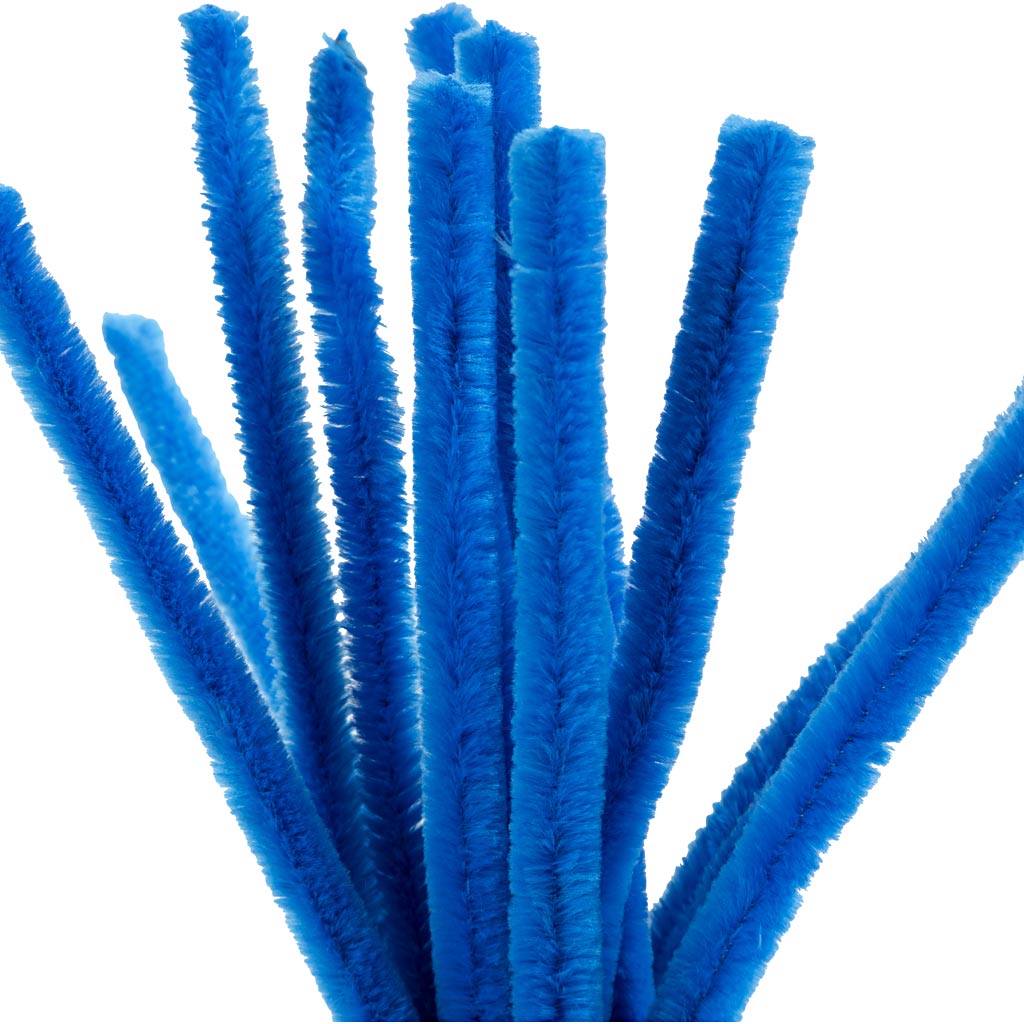 Creativ company chenille, l: 30 cm, épaisseur 15 mm, bleu foncé, 15 pièces 1 boîte
