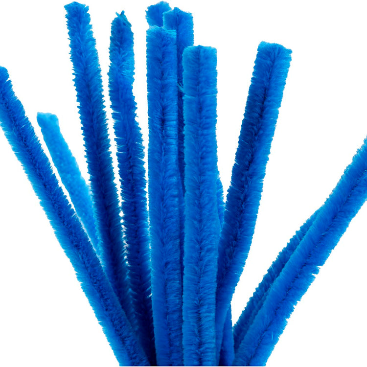 Creativ company chenille, l: 30 cm, épaisseur 15 mm, bleu foncé, 15 pièces 1 boîte