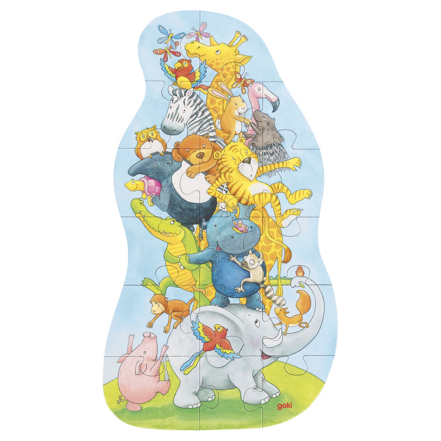 Goki Jigsaw Puzzle xxl Animals Pyramid, 17e.