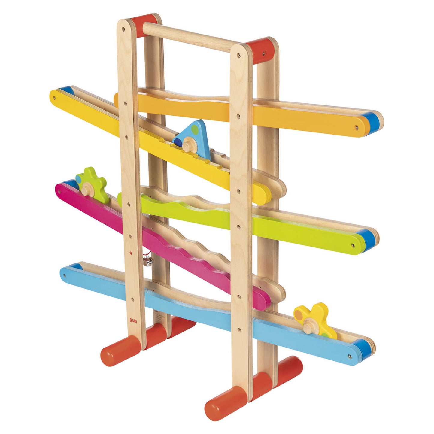 Piste en marbre en bois Goki avec des figures