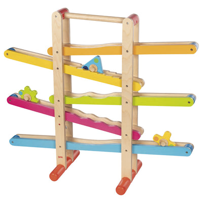 Piste en marbre en bois Goki avec des figures