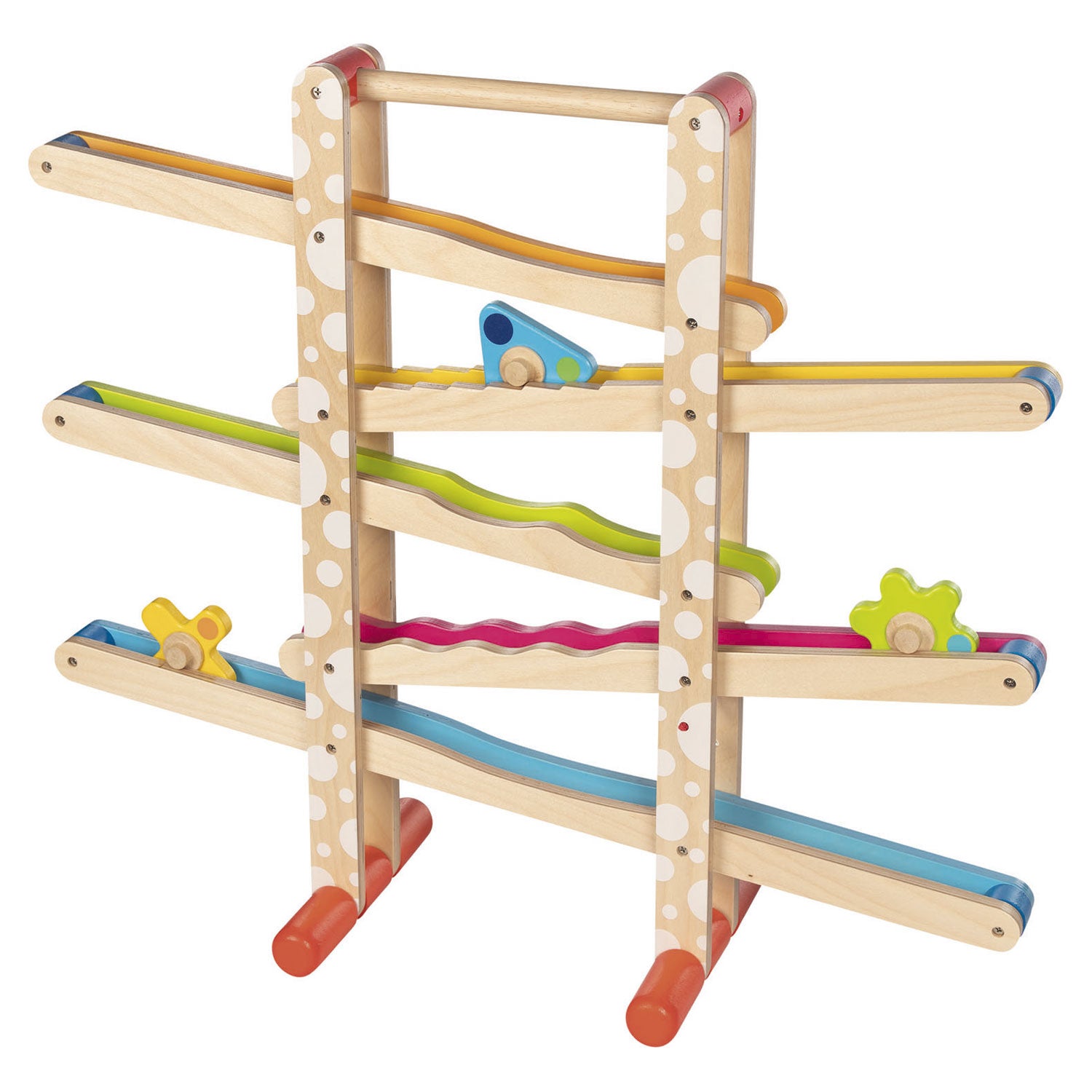 Piste en marbre en bois Goki avec des figures