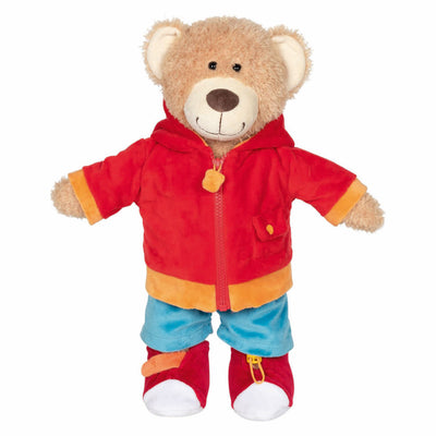 Goki peluche cyclomoteur apprendre à s'habiller peluche