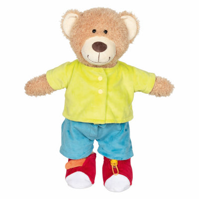 Goki peluche cyclomoteur apprendre à s'habiller peluche