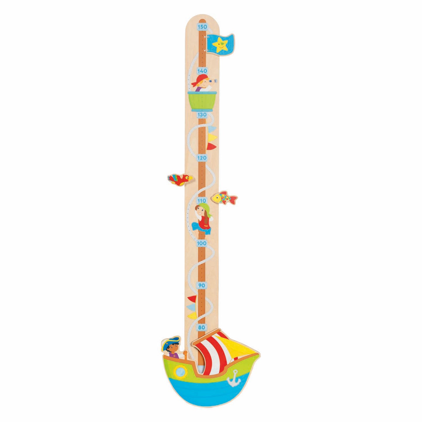 Goki Wooden Growth Meter Pirates, Ahoy
