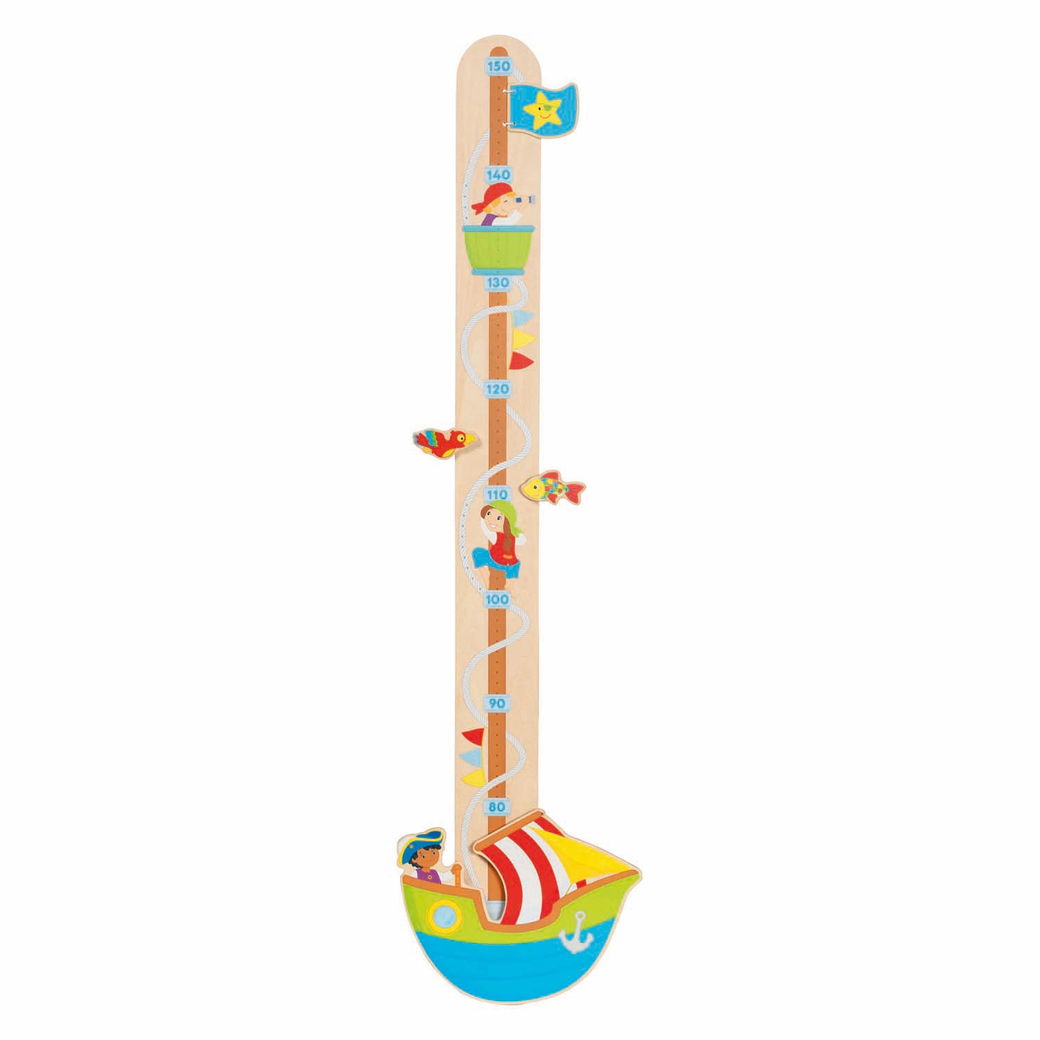Goki Wooden Growth Meter Pirates, Ahoy