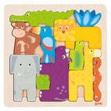 Safari puzzle en bois Goki, 11 pièces. - afbeelding 1