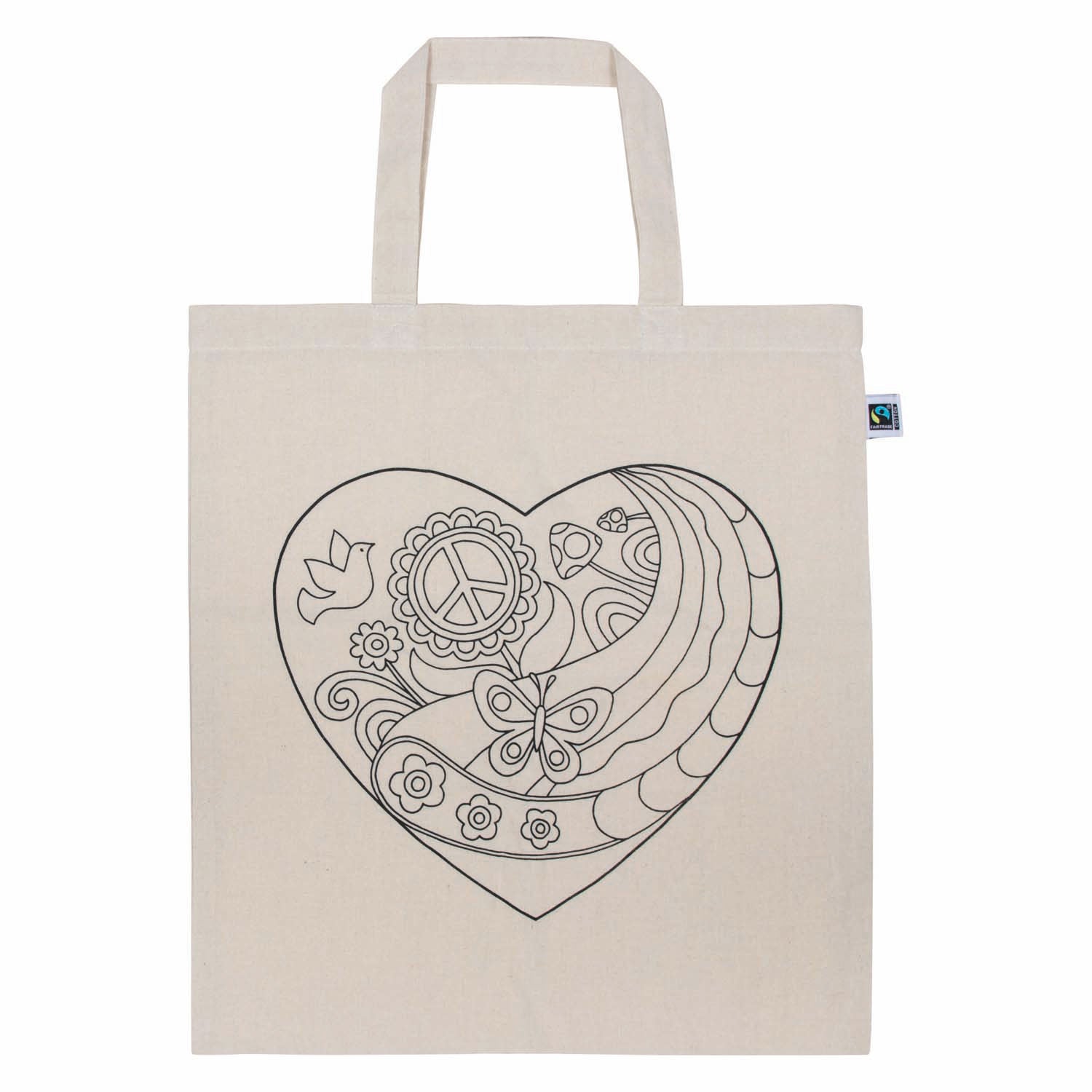 Sac en coton Goki coeur