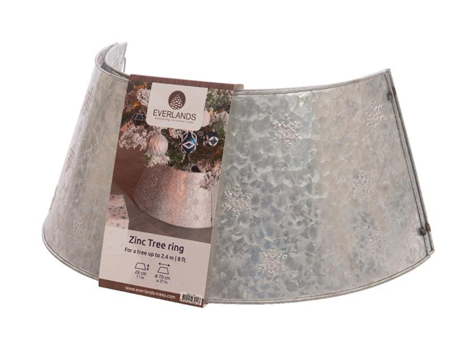 Anneau de sapin de Noël Everlands zinc dia57cm