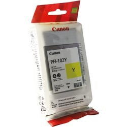 Cartouche d'encre pfi-102y canon jaune