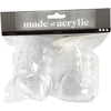 Creativ Company Deco Hart, H: 6,5 cm, transparent, 10 pièces 1 boîte