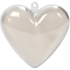 Creativ Company Deco Hart, H: 6,5 cm, transparent, 10 pièces 1 boîte
