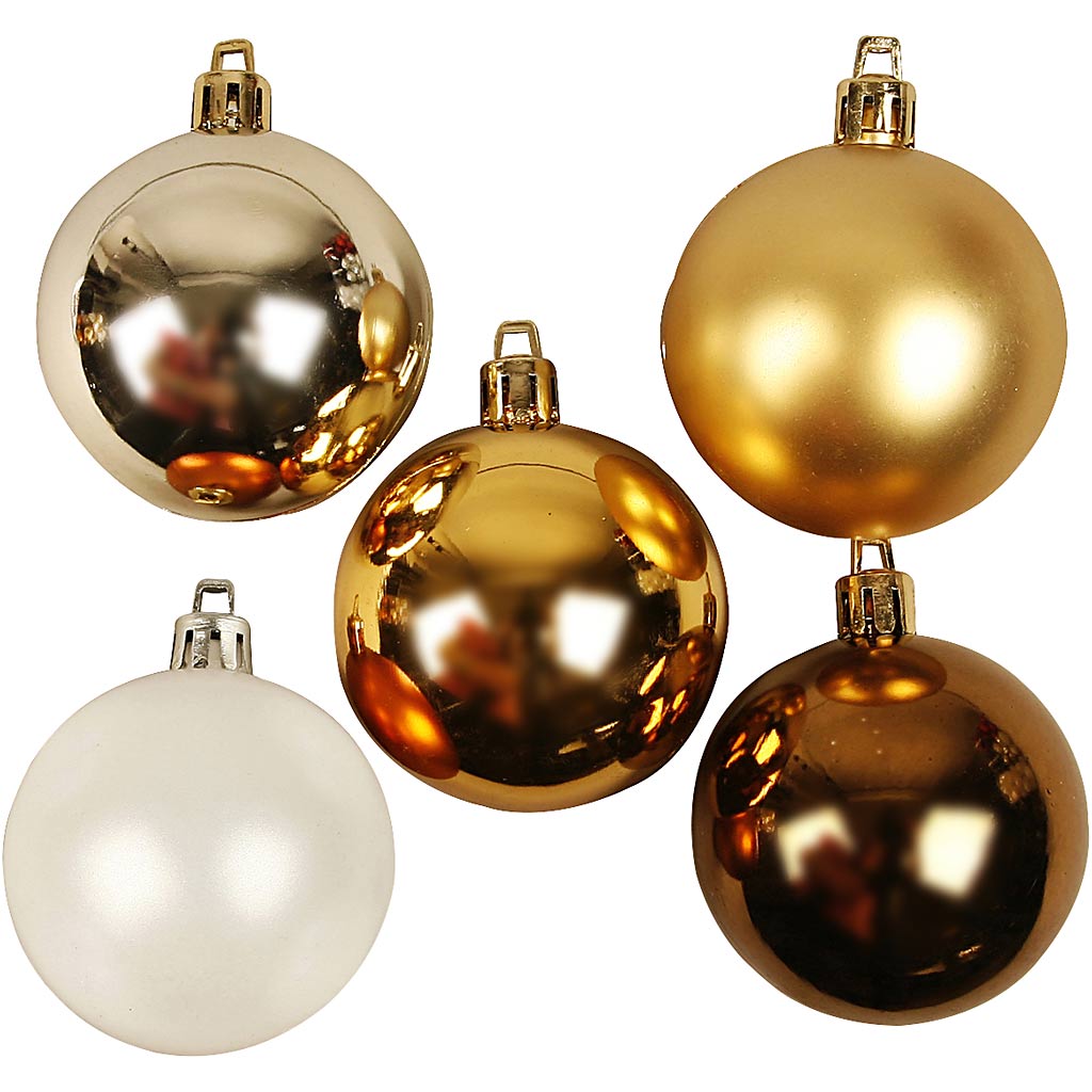 Creativ company Boules de Noël, d 6 cm, or, 20 pièces, 1 boîte
