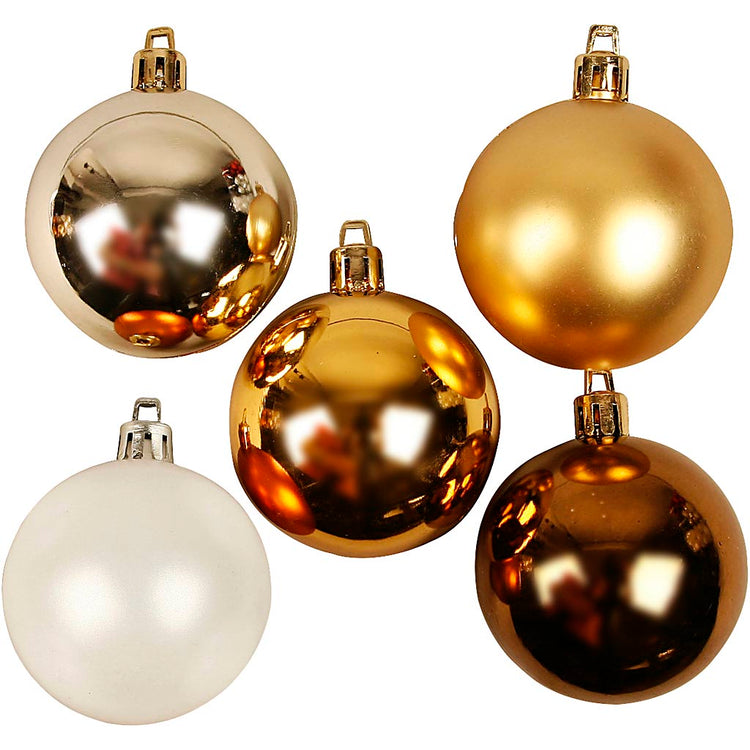Creativ company Boules de Noël, d 6 cm, or, 20 pièces, 1 boîte