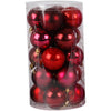 Boules de Noël Creativ company, d 6 cm, harmonie rouge, 20 pièces 1 boîte