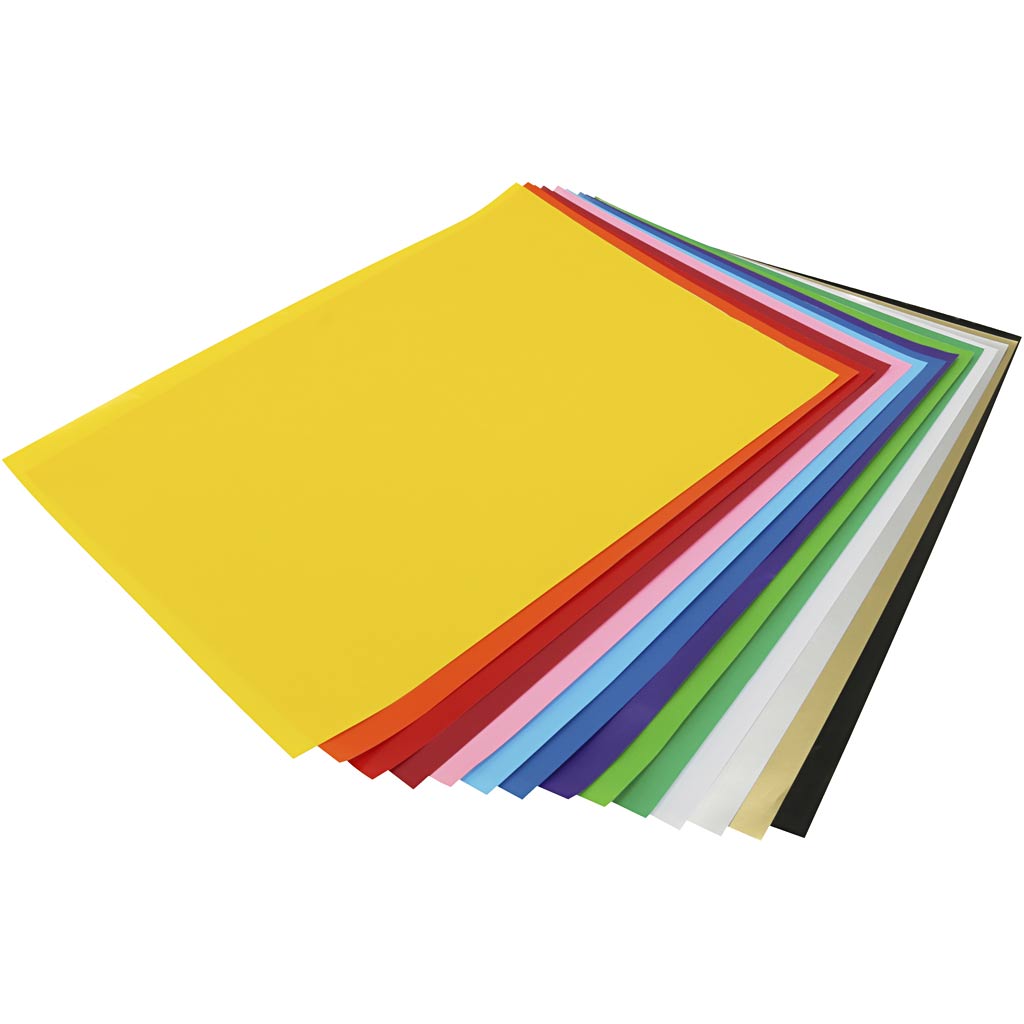 Feuille d'entreprise Creativ 25x35 cm, 80 gr, différentes couleurs, 100 feuilles 1 boîte