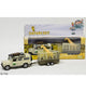 Kids Globe Die Cast Land Rover avec un semi-remorque, 29 cm