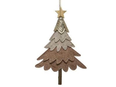 Decoris Pendentif de Noël Sapin de Noël en feutre 24 cm