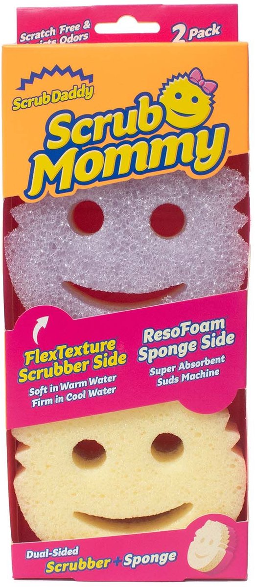 Éponge de nettoyage Scrub Daddy Scrub Mommy – violette – 2 pièces
