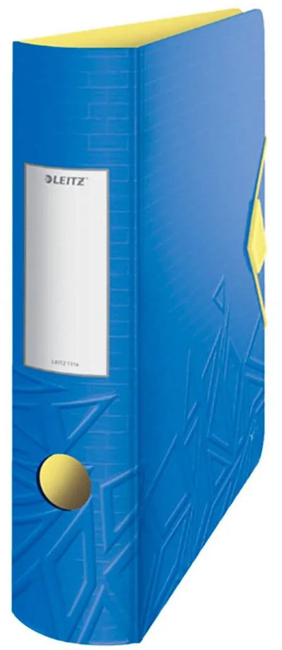 Classeur Leitz 180° active urban chic pp pour 500 feuilles - dossier pour documents A4 - largeur de dos de 82 mm - bleu