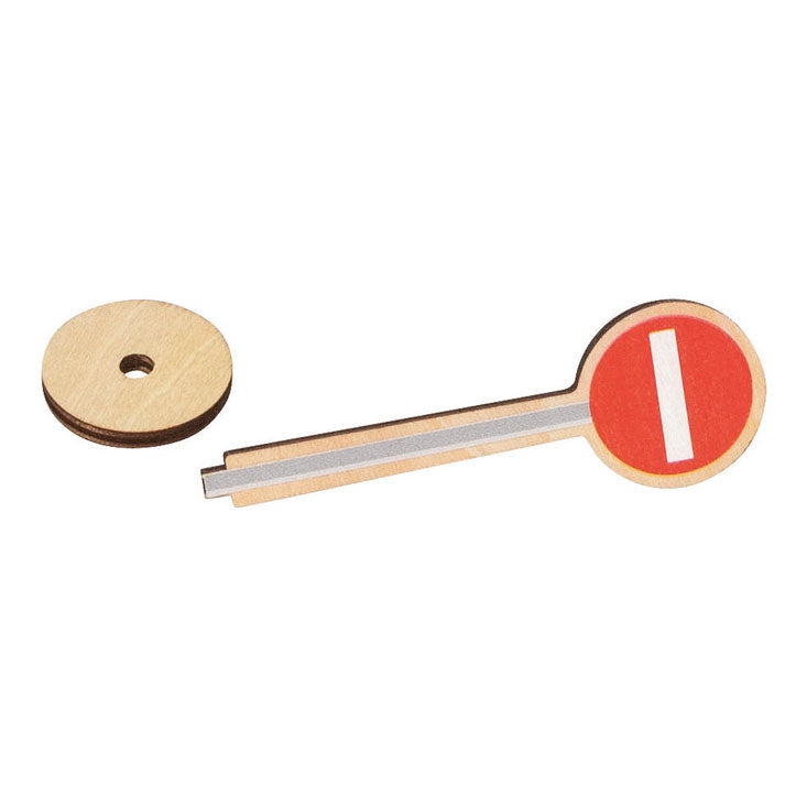 Ensemble de panneaux de signalisation en bois Goki - 40 pièces.