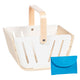 Panier de courses en bois Goki avec portefeuille en tissu