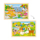 Puzzle en bois Goki - ferme et zoo - 24 pcs.