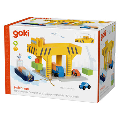 Grue portuaire en bois Goki - 13 pcs.