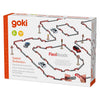 Ensemble de jeu en bois Goki travaux routiers - 135 pièces.