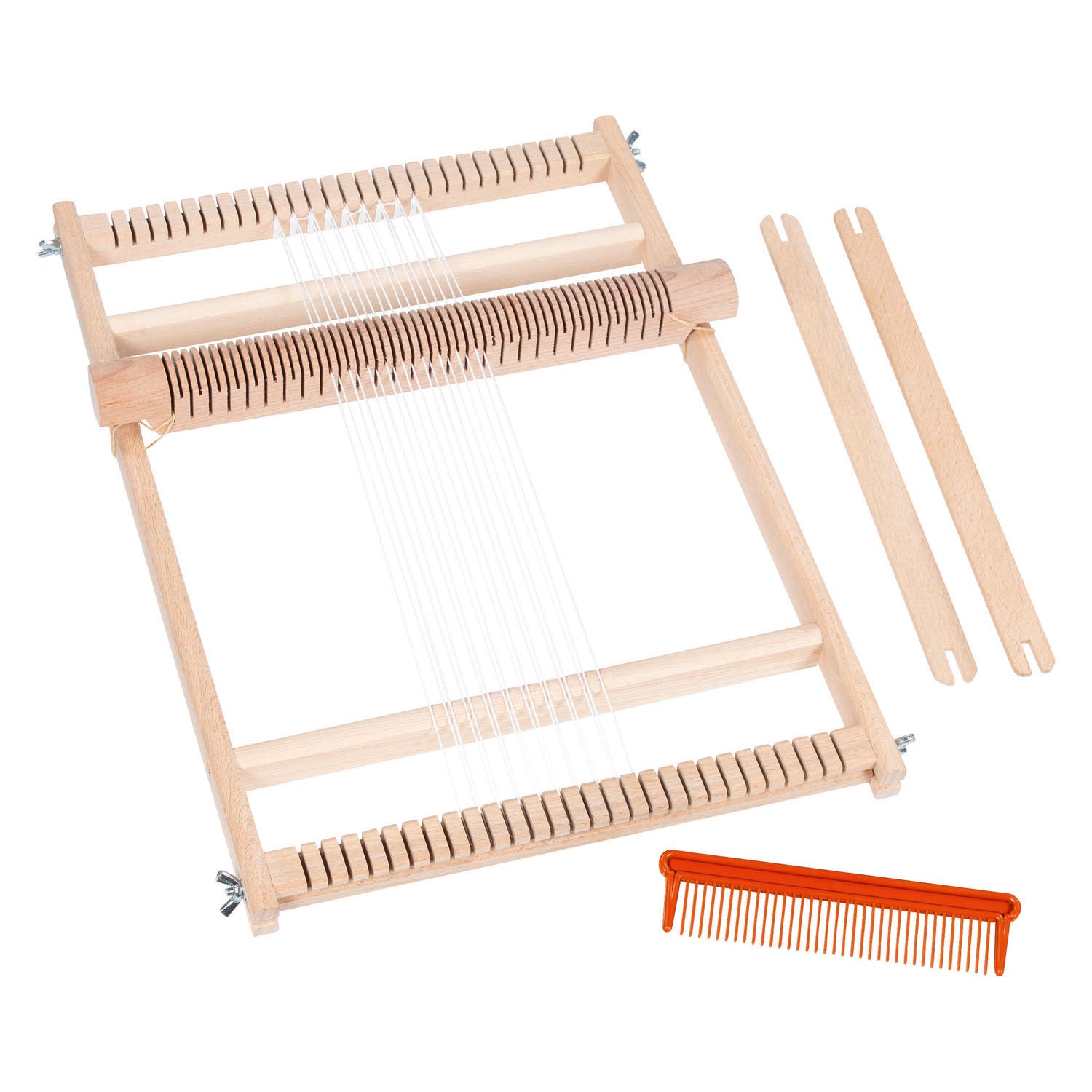 Métier à tisser en bois Goki pour école avec peigne - 25cm