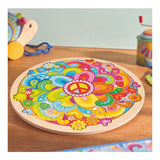 Goki puzzle en bois fleurs de mandala - 34 pièces. - afbeelding 4
