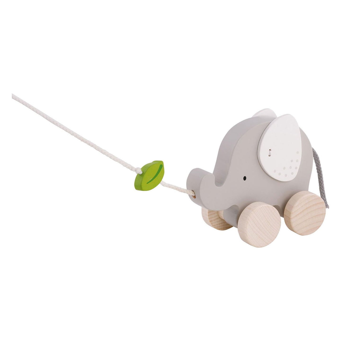Goki Éléphant animal migrateur en bois avec feuille