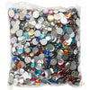 Strass Creativ company, ronds, d 6+9+12 mm, différentes couleurs, 3600 pièces 1 boîte