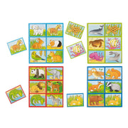 Goki Wooden Lotto Game Animaux, 28dlg. - afbeelding 1