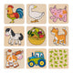 Goki Wooden Memo Game Farm Animaux