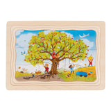 Goki Wooden Jigsaw Puzzle My Apple Tree, 32e. - afbeelding 3