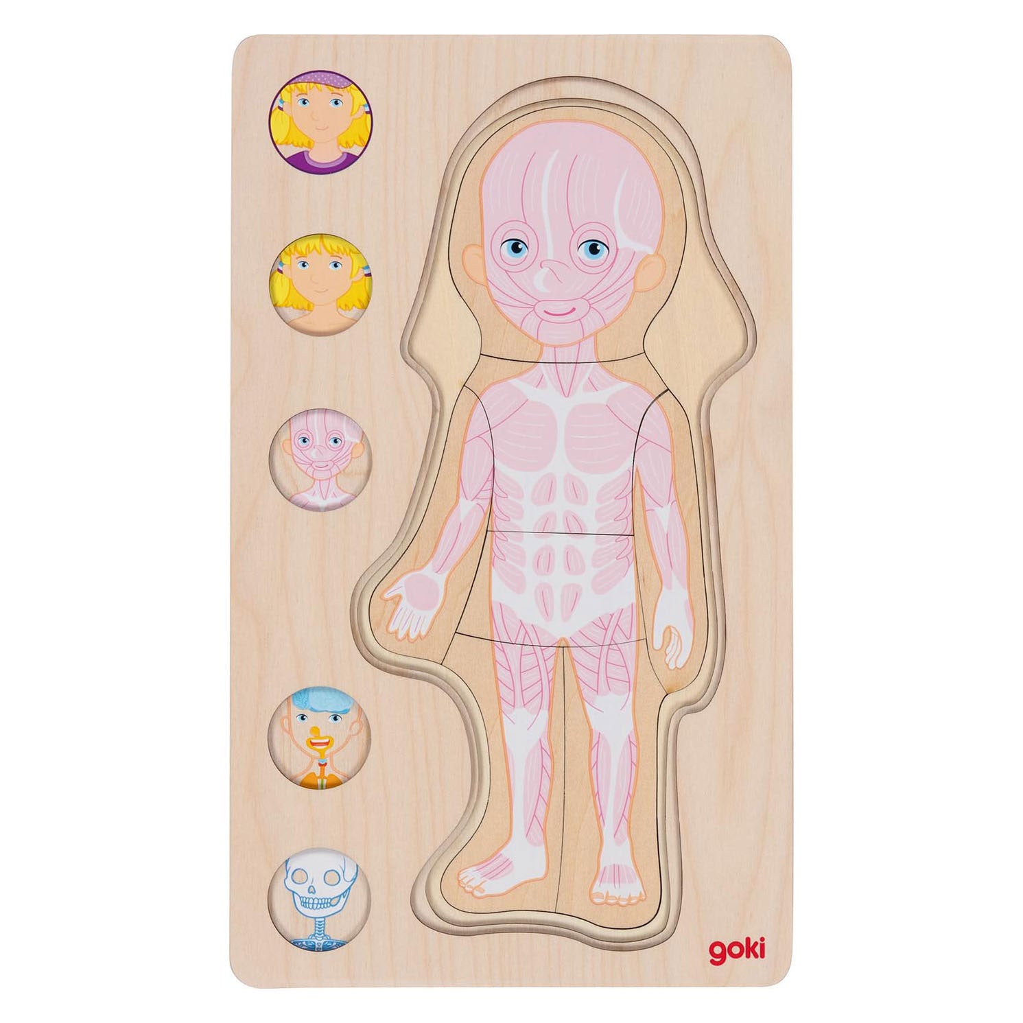GOKI WOODEN-LAYER PUBLIT GIRL GIRME HUMAN, 29SE.