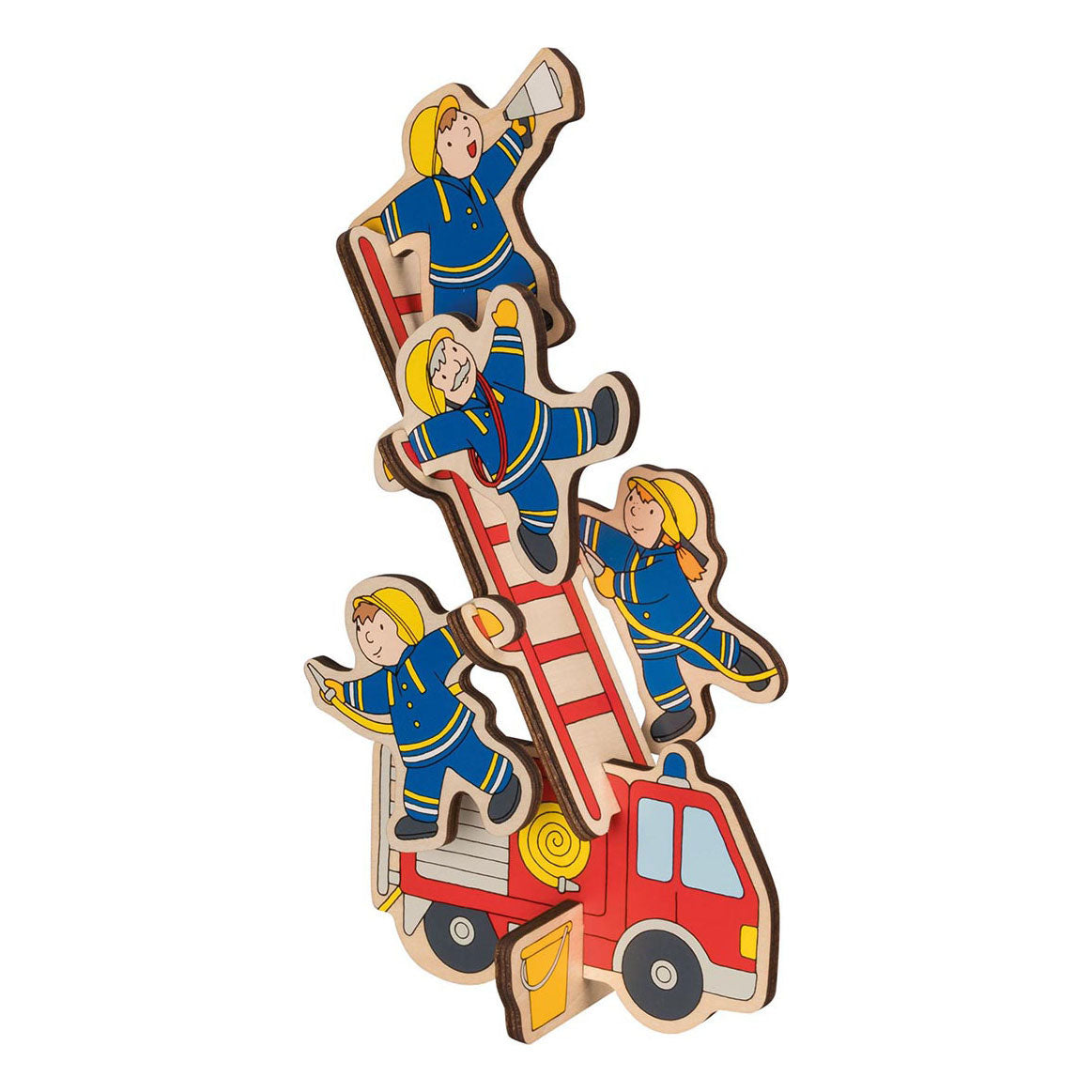 Goki Wooden Stapelpuzel Fire Department, 8e.