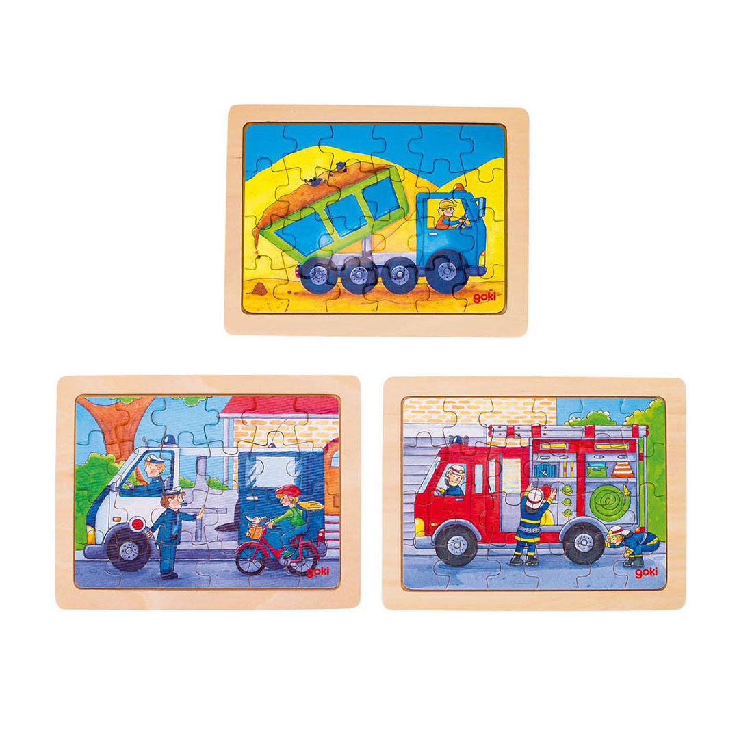 Goki Wooden Jigsaw Puzzle au travail, 24e.