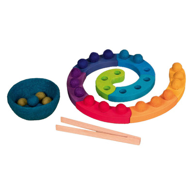 GOKI WOODEN COLOR SORING Game Spiral, 29dlg.