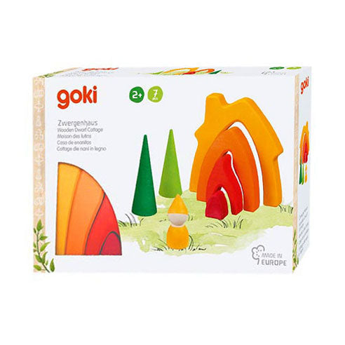 Goki Wooden Dwarf House Building Blocs, 7DLG.
