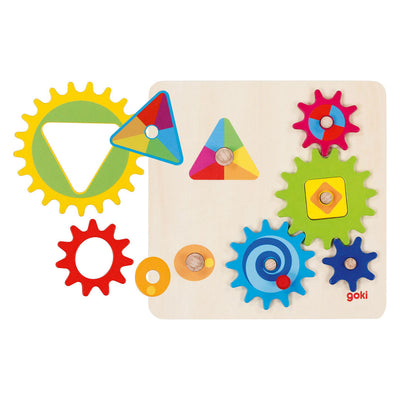Puzzle Goki Wooden Gearing, 10e.