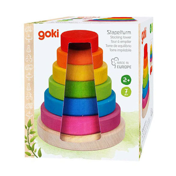Tour d'empilement en bois Goki, 7dlg.